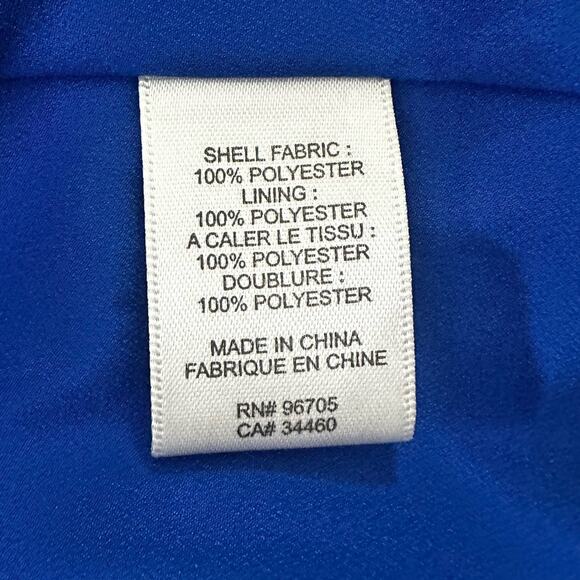 REBECCA TAYLOR Womens Dress 10 Blue Fit Flare Party Mini Cocktail Party - Picture 6 of 11